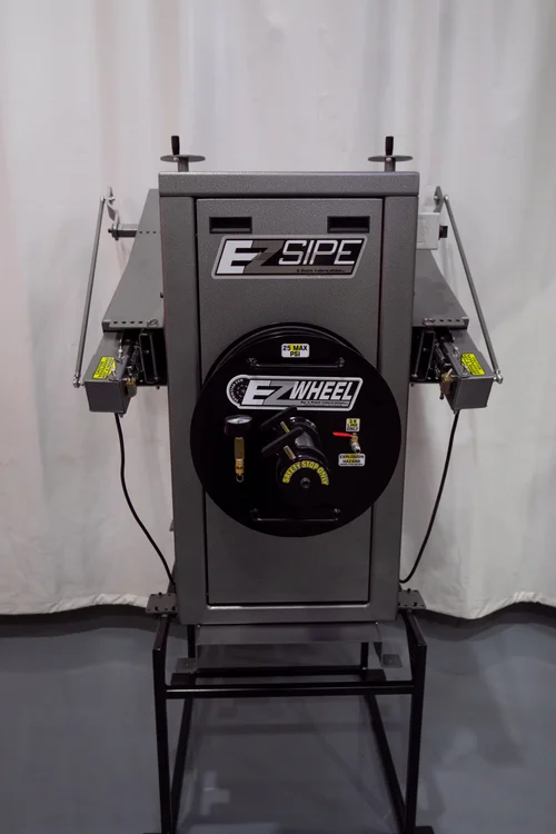EZ sipe & grooving machine with EZ wheel tire prep